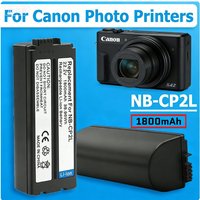 1800mAh NB-CP2LH NB-CP2L Rechargeable Batteries and Charger for Canon SELPHY NB-CP1L,CG-CP200 CP1500 CP1300 CP900 CP800