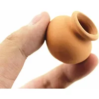 2PCS Mini Terracotta Pot Clay Ceramic Pottery Clay Plant Pot Planter Flower Pots Succulent Nursery Pots Plants Crafts For Garden