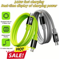 Universal Type C To Type C High Power Charger Cord 240W with Power Screen for Xiaomi Huawei OPPO VIVO IPhone 15 16 17 Samsung