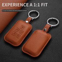 For Jaguar F-TYPE XJ XF F-PACE E-PACE XEL Leather Car Key Case For Land Rover Discovery Sport Range Rover Evoque Discovery Sport