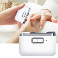 Portable 2 in1 Nail Toe Polishing Trimmer Easy Use Rechargeable with Light Trimmer Nail Cutter Manicure Electric Nail Clippers