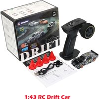 Rc Toys 1/43 RC Drift Car with Gyro Upgraded Ver 2.4G Remote Control Mini Drift Race Car 4WD Radio Control RC Toys Traffic Cones