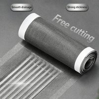 7/10/12cm*10m Disposable Cuttable Bathroom Kitchen Floor Drain Sticker Shower Sewer Mesh Filter Hair Catcher Kitchen Sink Sewer
