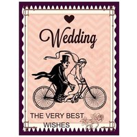 AliExpress NONE Metal plaque vintage retro style Wedding Bicycle Best Classic tin door sign