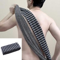 Double Sided Exfoliating Washcloth Back Scrubber Long Strap Bath Towel Reusable Shower Towel Brush for Deep Cleaning
