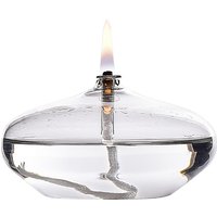 Handmade Oblate Transparent Glass Candlestick Oil Lamp With Wick Dinner Table Candle Rustic Christmas Home Decoration