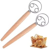 Stainless Steel Dough Whisk – Dutch Bread Kneading Mixer, Baking Kitchen Tool