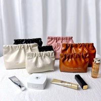 1 Set of Portable Organizer Bag, Foldable Pouch, Elastic Flap Bag, Women's Travel Lipstick Makeup Bag, Pocket Bag, Data Cable