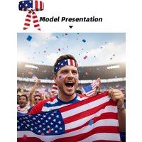 AliExpress NONE 2026 USA Canada Mexico World Cup Flag Headband Elastic Printed Sports Sweatband for Yoga Running Cycling Fan Cheer