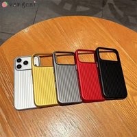3D Corrugated Phone Case for Xiaomi Poco X8 Pro Max X7 F8 F7 Ultra F6 F5 Pro 5G Metallic Paint Luxury Business Hard Back Cover