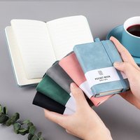 Student Notebook A6/A7 A6/A7 Pocket Notepad with Elastic Band Portable Portable Mini Notebook 5 Colors Not Drop Pages Stationery