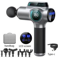 Fascia Massage Gun 99-Level Electric Waist and Back Massager High-Frequency Vibration Muscle Relaxation Shoulder Massage Gun