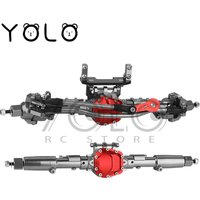 SCX10 II Aluminum Alloy CNC Straight Front Rear Axle 29T/8T for 1/10 RC Crawler Axial AR44 90047 90046 Kit Metal Upgrade Parts