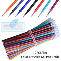 10PCS/Set 0.5mm Colorful Ink Gel Pen Refill Writing Tool Writing Stationery Neutral Pen Core Erasable Neutral Pen Refill
