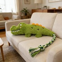 45cm Fun Crocodile Shape Dogs Toy Interactive Tooth Cleaning Pet Companion Toy Cute Soft Doll Chew Toy