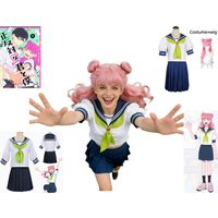 NewAnime You and I Are Polar Opposites Miyu Suzuki Cosplay JK Uniform Sailor Suit Wig Set Full Halloween Party Role-play Costume