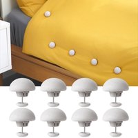 8PCS BedSheet Quilt Clip One Button Unlock Duvet Cover Fastener Clip Anti Slip Blanket Buckles Quilt Holder Fixator Grippers