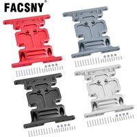 Aluminum Gearbox Skid Plate Transmission Mount for 1/10 RC Crawler SCX10 90047 90022 90028 Upgrade Parts