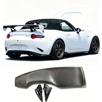Suitable for 16-24 Mazda MX-5 ND 3K true carbon fiber spoiler, luggage compartment lid high tail diffuser miata