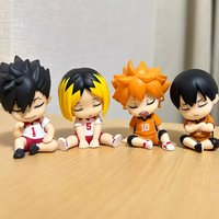 Hot Haikyu Shoulder Lean Fig Blind Box Toy Kageyama Tobio Kozume Kenma Action Figures Model Toy Cute Doll Ornament Kids Gifts