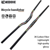 KEDDIE 3K Carbon Fiber MTB Swallow Handlebar 31.8mm 600-780mm Ultralight Mountain Bike BMX Cycling Parts