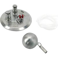 KegLand 4 Inch Tri-Clover Kegmenter Lid with Balll Lock Posts Floating Dip Tube and Pressure Relief Valve Beer Home Brewing