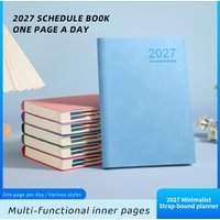 2027 Daily Planner Notebook, Work Efficiency Journal & Schedule Organizer