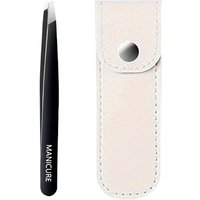 1pc Precision Stainless Steel Eyebrow Tweezers With Bag Unscented Hair Removal & Grooming Tool, Durable Facial Care Accessory