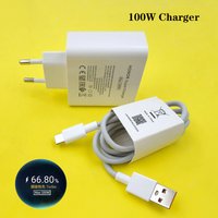 Ładowarka Honor Magic 8 7 6 Pro 100W SuperCharge EU USB Szybka Ładowarka Sieciowa Adapter Zasilania Do Honor 500 400 300 200 Pro Kabel Typu C 1/1.5/2 M 6A