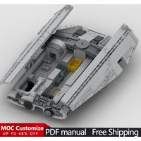 1327 PCS Space War Model Fondor Haulcraft Starship MOC Customize Modular Building Block Kids Popular DIY Boys Toy Birthday Gift