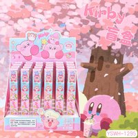 4pcs Kirby Gel Pens Cute Anime Peripherals Black Signature Pen School Supplies Kawaii Stationery Blind Box Funny Birthday Gifts