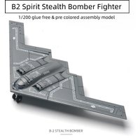 1/200 US The B-2 Stealth Bomber Fighter Model Creative Military Series Building Blocks Decor DIY Assembled Toys For Xmas Gifts