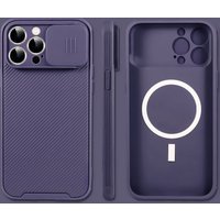 Slide Camera Lens Protection Magnetic Case for iPhone 16 15 14 13 12 11 ProMax Plus for MagSafe Wireless Charger Soft Full Cover
