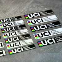 AliExpress NONE 6 sheets/piece, UCI Bicycle Stickers and Decorative Stickers - Suitable for Road Bikes, Motorcycles, Cars - Aerodynamic Design,