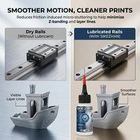 SIKEZHAN 30ml 3D Printer Lubricating Oil with Needle Tip, Quiet Anti-Rust Precision Lube for FDM SLA Rails Screws Bearings