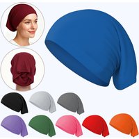 Summer Ice Silk Head Coverings Lightweight Sun Protection Headband Solid Color Moisture-Wicking Quick-Drying UV-Protective Cap