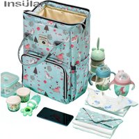 Insel Baby Windel Mutter Mama Taschen Mutter Kinderwagen Tasche Windel Rucksack Mutterschaft Veranstalter Reise hängen für Baby pflege