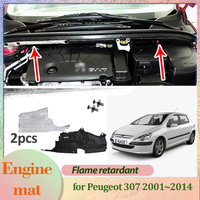 Mata silnika samochodowego do Peugeot 307 2001~2014 2002 Osłona maski Dolna izolacja Wyściółka bawełniana Dźwiękochłonna Termoizolacyjna Akcesoria