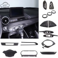 For Mazda MX-5 MX5 ND 2016+ ABS Car Central Control Dashboard Navigation Panel Sticker Full Set Interior Decoration Trim Kit LHD