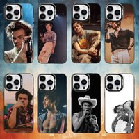 singer H-HaRRy Music Styles Phone Case For iPhone17,16,15,14,13,12,11 Plus,Pro Max Black Candy Matte Shockproof Cover