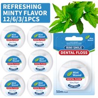 12/6/3/1 pcs Mint Floss Roll - Freshens Breath, A Must-Have for Travel and Home Use, Suitable for Travel - Cleans Deep Between