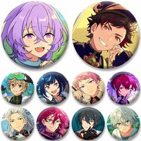 Personalized Game Ensemble Stars Enamel Pins Funny Clothing Bag Shoes Badges Cartoon Character Round Brooch Collectible Jewelry