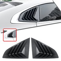 Pour BMW série 2 F44 2020-2023 fenêtre latérale arrière persienne volet revêtement d'habillage aspect Fiber de carbone/noir brillant pare-brise pare-soleil