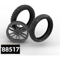 Wheel Hub 88517 52051 67140 88516 11957 75x17mm - MOC Building Blocks Parts Compatible with Major Brands for Vehicle