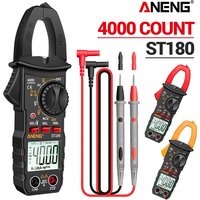 ANENG ST180 Digital Clamp Meter 4000 Counts AC Current Ammeter Multimeter Voltage Tester Car Amp Hz Capacitance NCV Ohm Tools