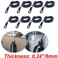 6/8/10pcs 5ft Boat Fender Line 6mm Thickness Marine Bumper Fender Mooring Ropes For G0 G1 Fender Bumper Boat Accessories