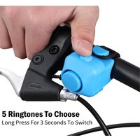 New Plastics Bicycle Electronic Horn Alarm 130 db E-bike Siren Trumpet Alarm Accessories Loud Warning Sound