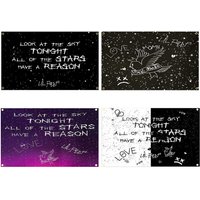 2x3fts 3x5fts Lil Peep Look At The Sky Tonight Flag For Indoor Decoration, Home Decor, College Dorm Decor, Bedroom Decor