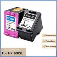 Cartouche d'encre de remplacement compatible 308XL pour HP 308 XL HP308 pour imprimantes HP Envy 6120e 6130e 6165e 6520e 6530e DeskJet 2900