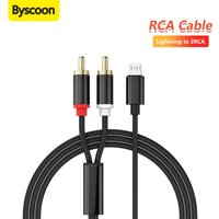 Lightning to RCA Cable Audio Aux Adapter Y Splitter Aux Cord For iPhone 14 13 12 11 Pro for Amplifier Speaker
